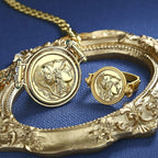 Athena Greek Coin Necklace