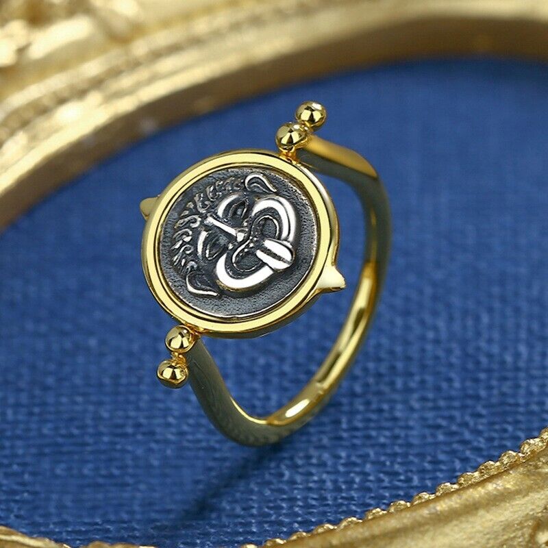 Medusa Rotating Coin Ring