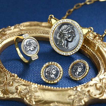 Julius Caesar Roman Coin Necklace N1036