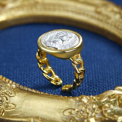 Roman Emperor Coin Ring R1014