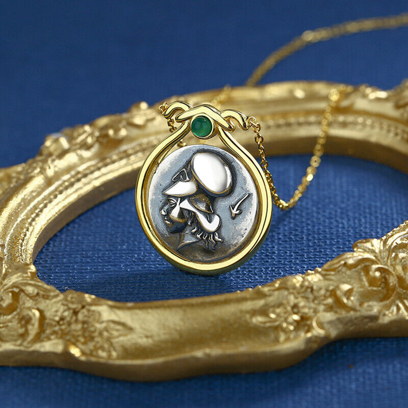Athena Greek Coin Necklace