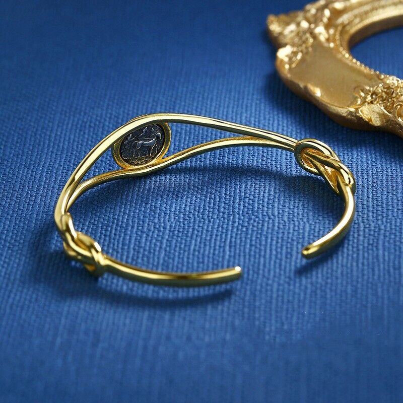 Roaring Lion Bangle Bracelet D1006