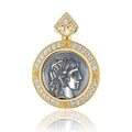 Apollo Roman Coin Halo Pendant N1019