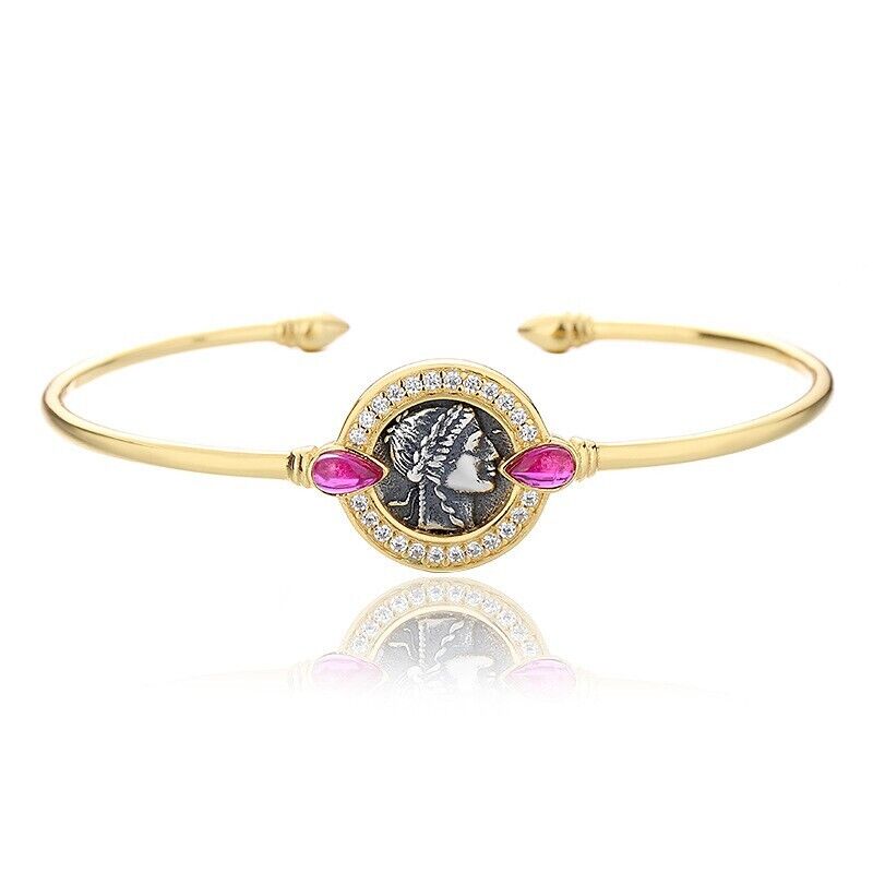 Apollo Ruby Bangle Bracelet