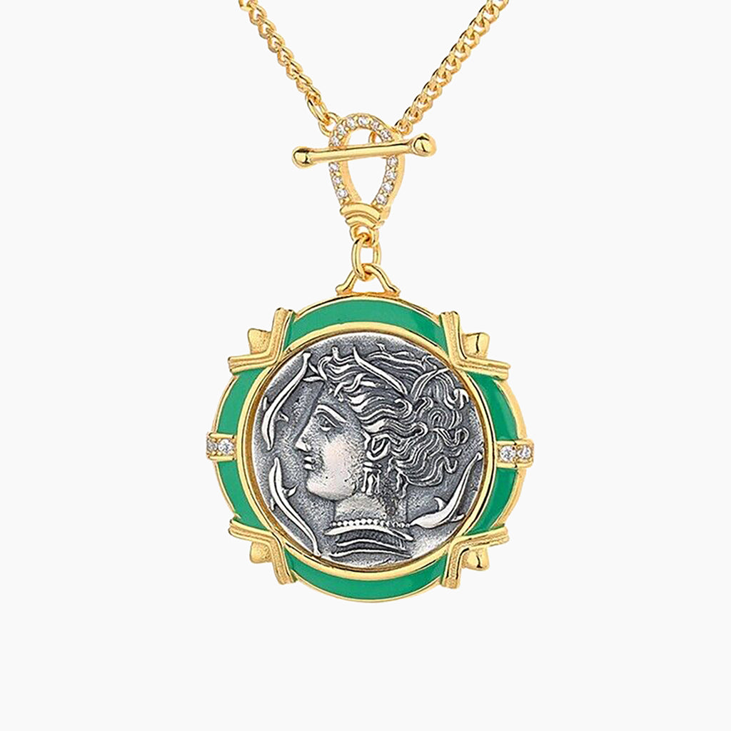 Arethusa Greek Coin Necklace