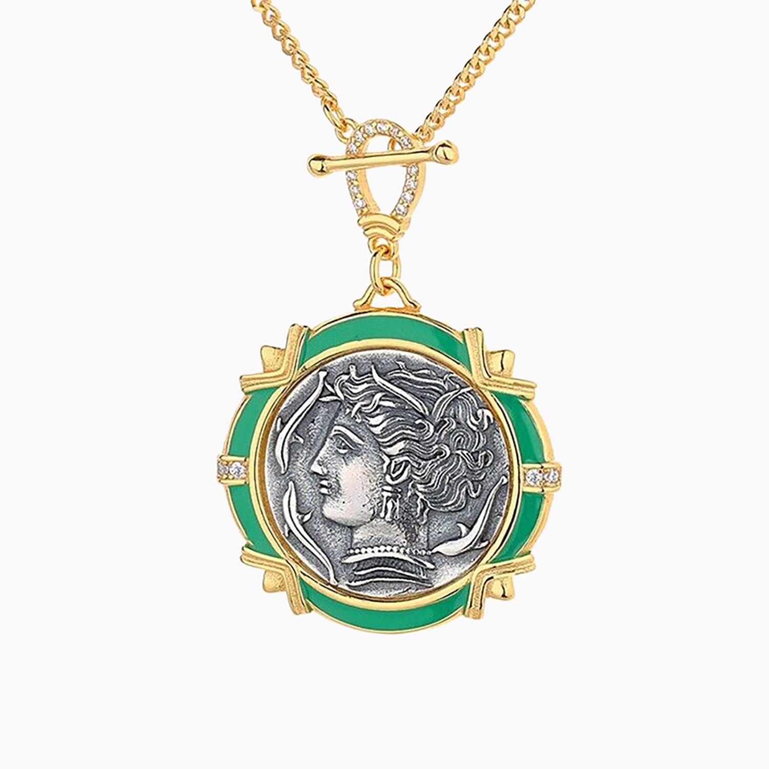Arethusa Greek Coin Necklace