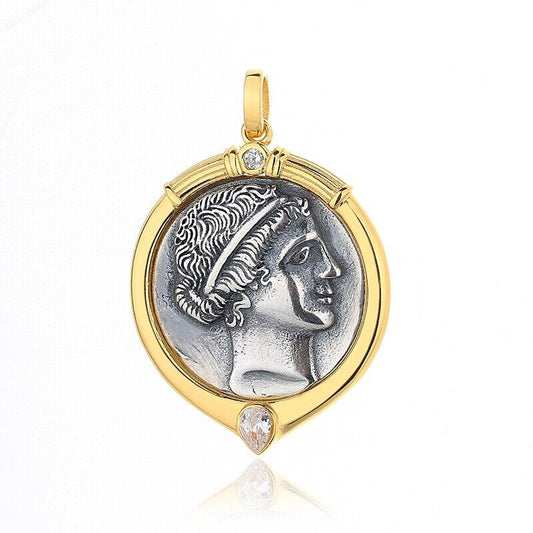 Amazon Warrior Roman Coin Pendant N1018