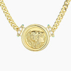 Athena Greek Coin Necklace