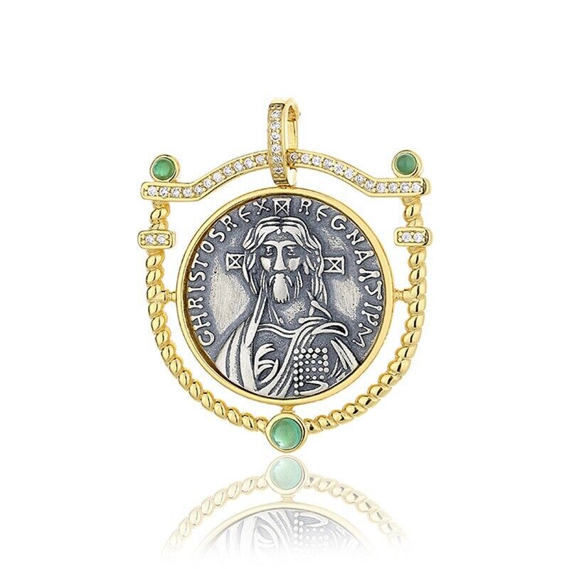 Justinian II Shield Agate Pendant N1013