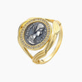 Halo Crispina Coin Ring