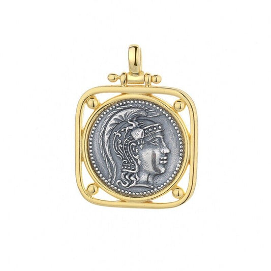 Athena Greek Coin Pendant N1032