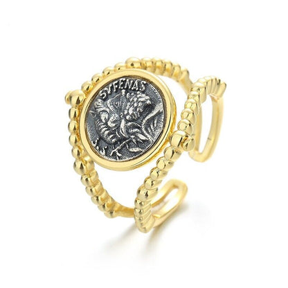 Santu Roman Coin Rope Ring R1056