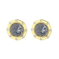 Hercules Greek Coin Earrings E1038