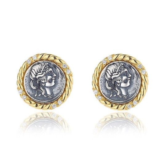 Julius Caesar Roman Coin Earrings E1023