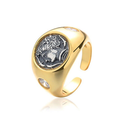 Greek Arethusa Coin Replica Ring R1025