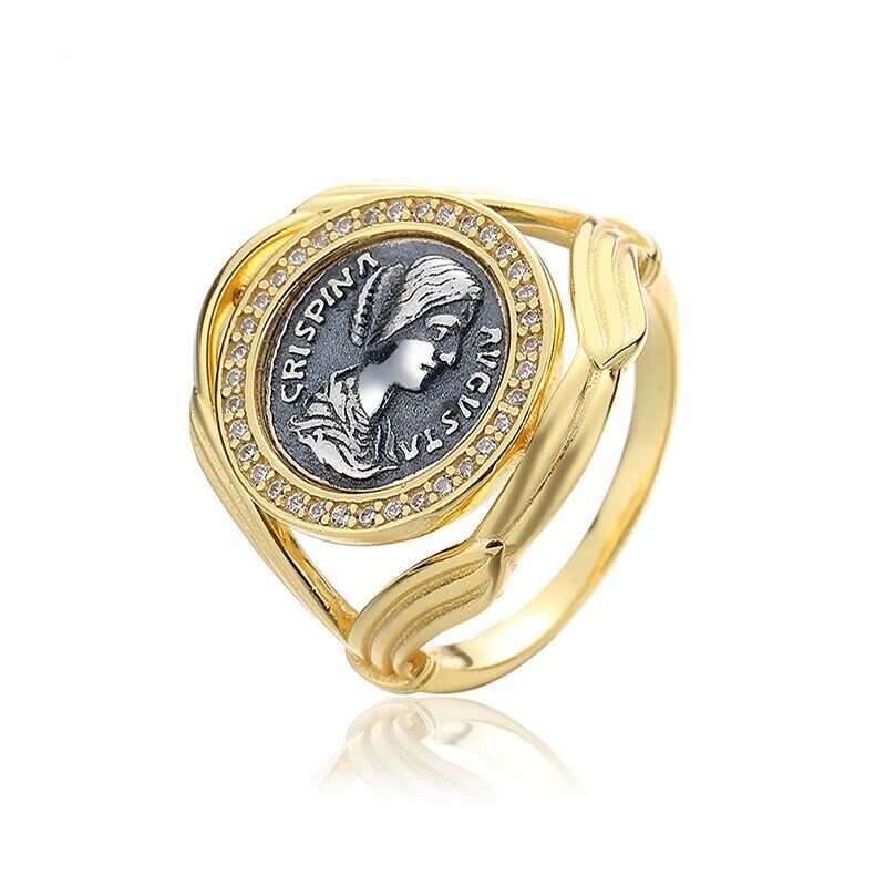 Halo Crispina Coin Ring