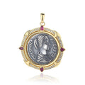 Crispina Greek Coin Pendant N1008