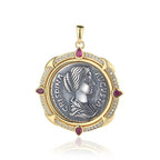 Crispina Greek Coin Pendant N1008