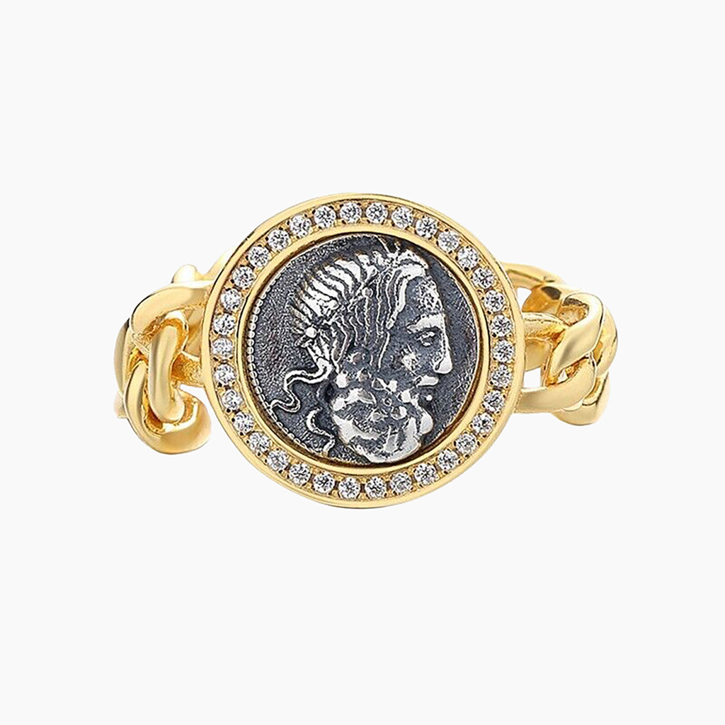 Poseidon Coin Ring