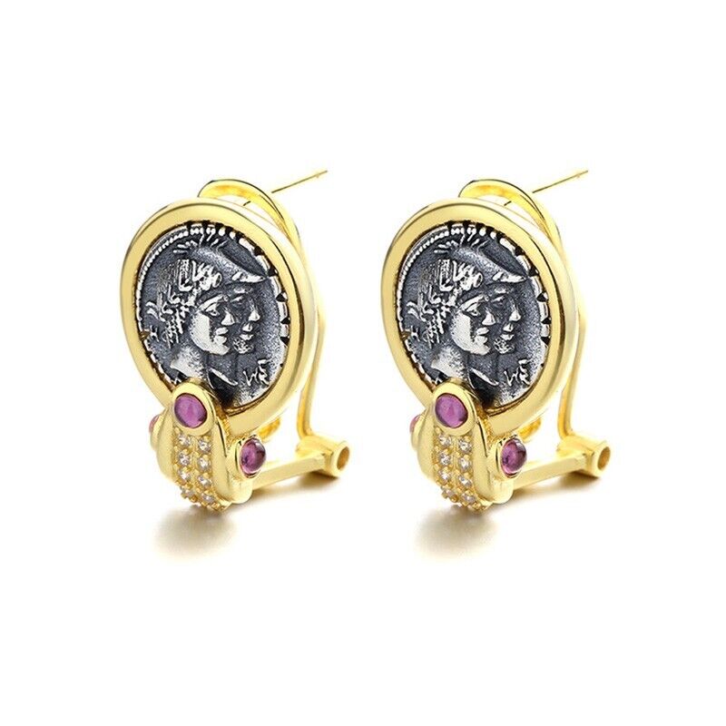 Roman Coin Replica Earrings E1008