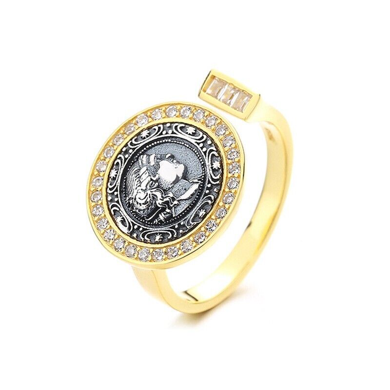 Bague de pièce de monnaie grecque et romaine Artemis R1064