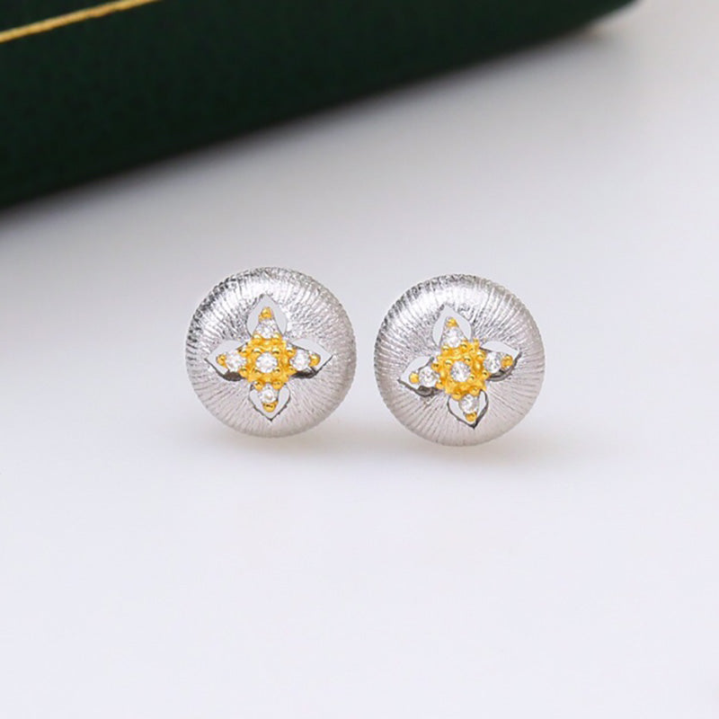 Clover Dome Silky Earrings 5087
