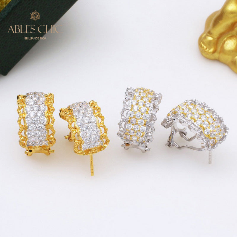 Lacy Filigree Hoop Earrings 5391