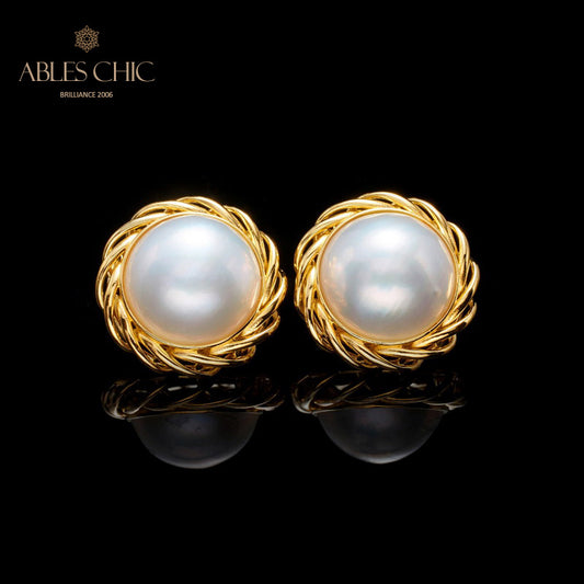 Mabe Pearl Garland Earrings 5906