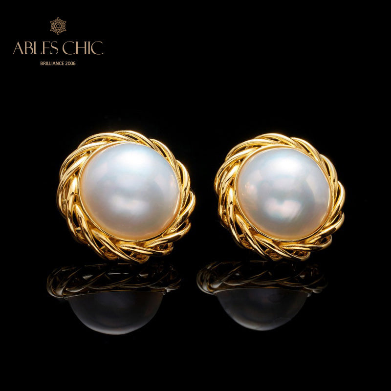 Mabe Pearl Garland Earrings 5906