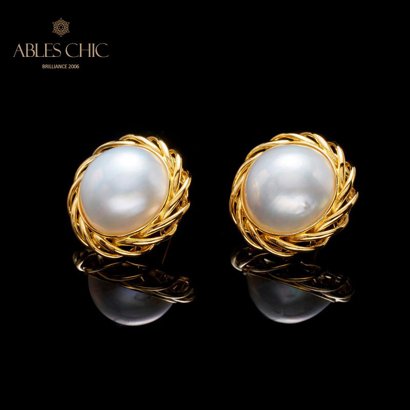 Mabe Pearl Garland Earrings 5906