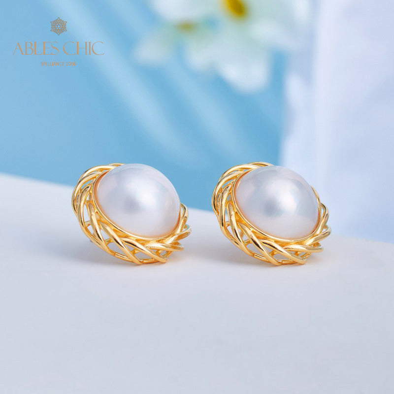Mabe Pearl Garland Earrings 5906