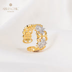 Fretwork Clover Open Ring 5813
