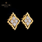 Clover Fretworks Floral Earrings 5825