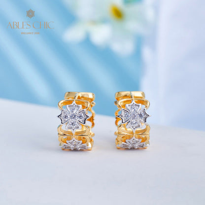 Boucles d'oreilles celtiques trèfles en filigrane 5811