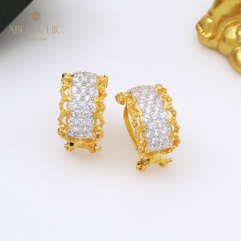 Lacy Filigree Hoop Earrings 5392