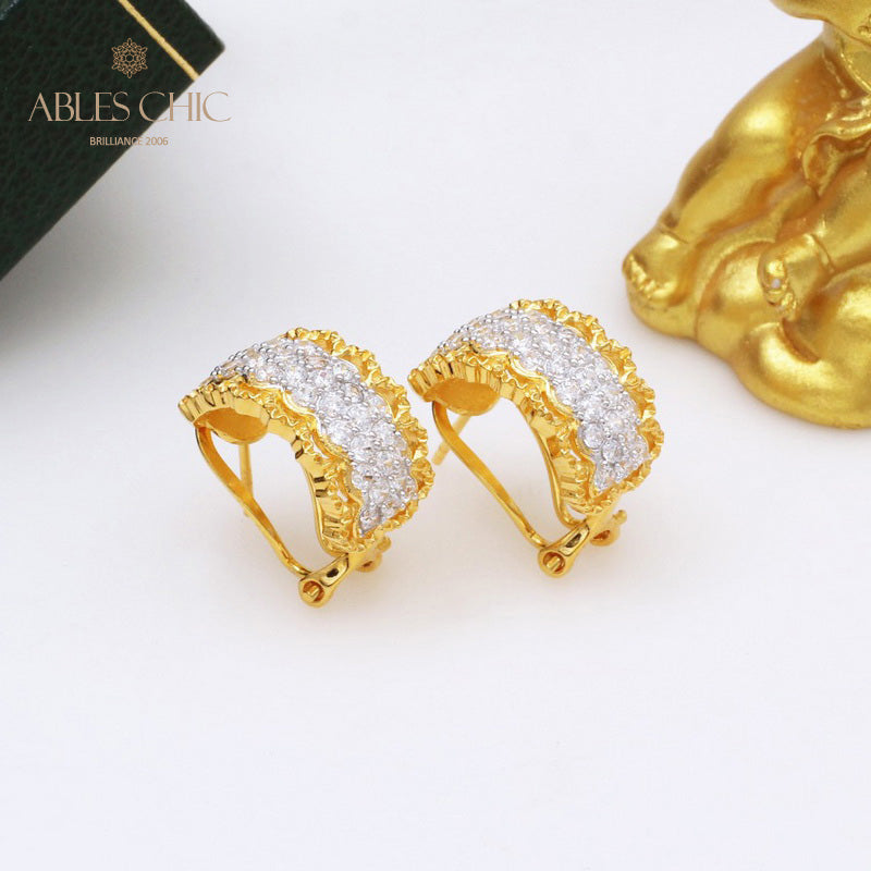 Lacy Filigree Hoop Earrings 5392