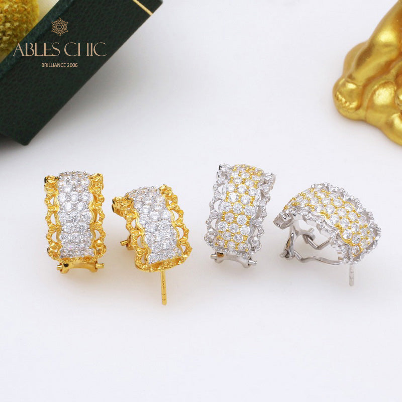 Lacy Filigree Hoop Earrings 5392