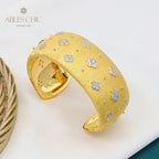 Plum Blossoms  Fabric Texture Bracelet 5651