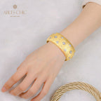 Plum Blossoms  Fabric Texture Bracelet 5651