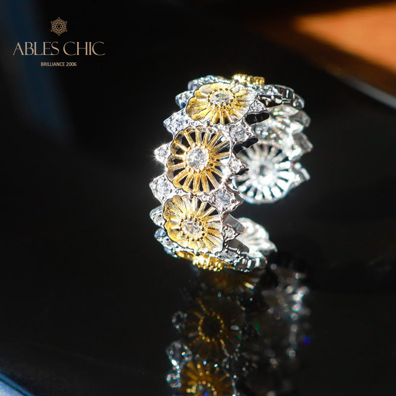 Airy Garland Floral Open Ring 6047