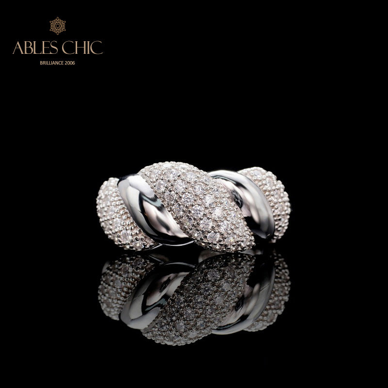 Infinity Paved Blossom Ring 5977
