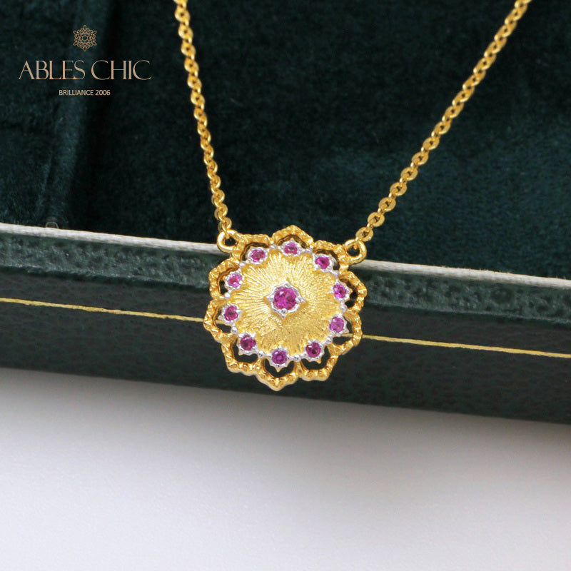 Collier Floral Soyeux 5327