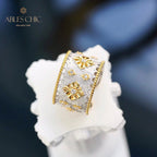 Silky Stars Rich Floral Open Ring 5707