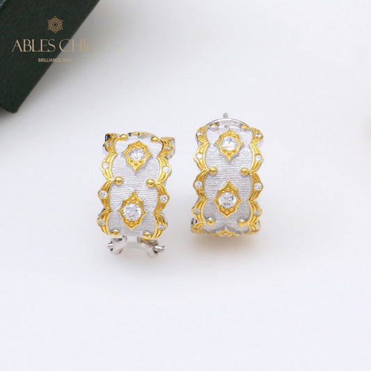 Silky Starry Fretworks Earrings 5399