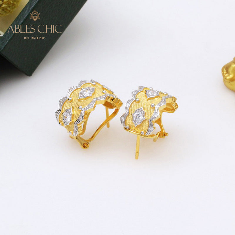 Silky Starry Fretworks Earrings 5398