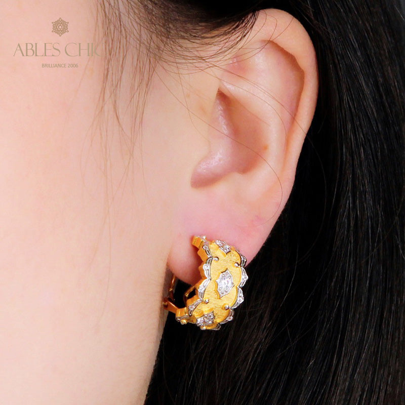 Silky Starry Fretworks Earrings 5398