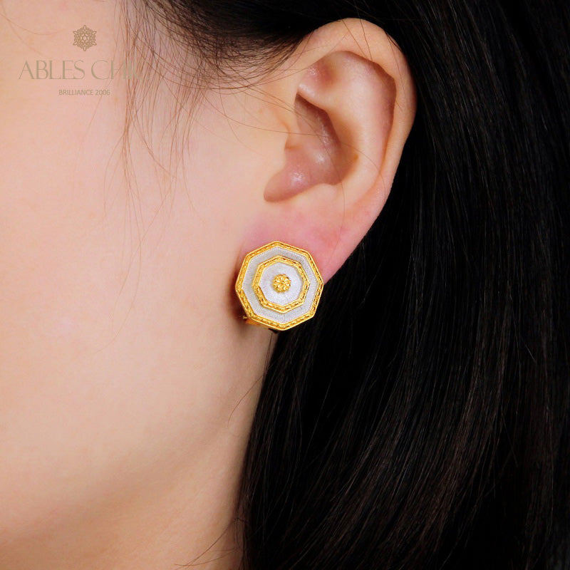 Silky Shield Symmetry Earrings 5396