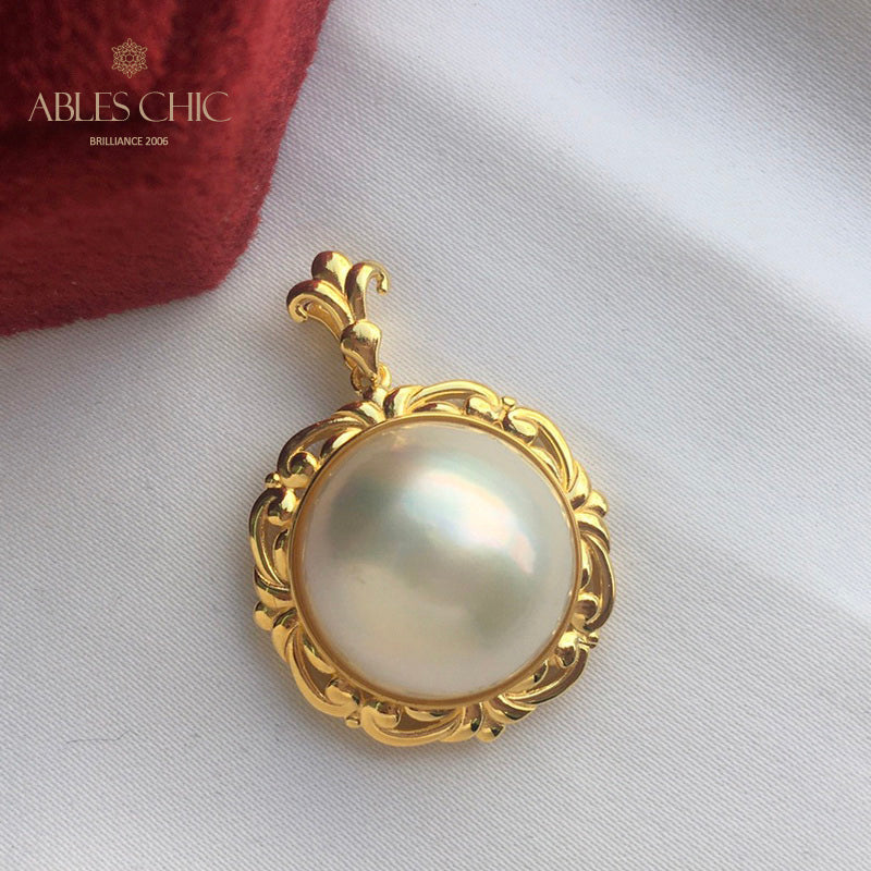 Mabe Pearl Filigree Pendant 5905