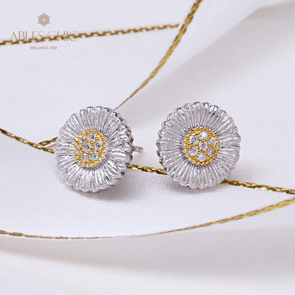 Floral Daisy Stud Earrings 5261