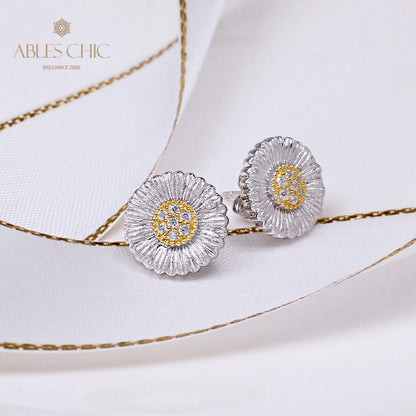 Floral Daisy Stud Earrings 5261